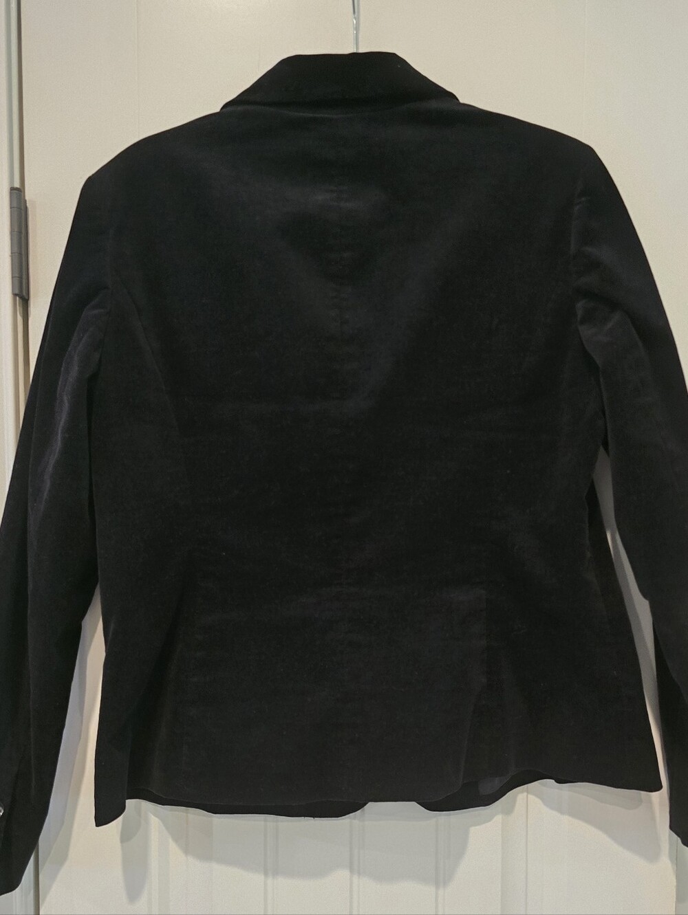 Jones New York Black Velvet Look Single-Button Blazer W Size 14 - Picture 3 of 8